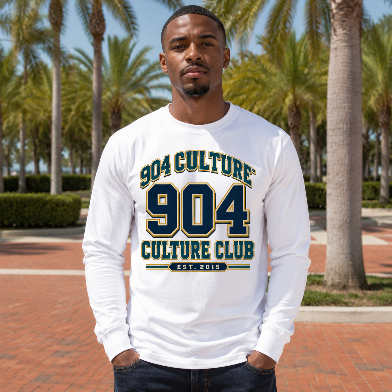 The 904 Culture Club Varsity Crest Long-Sleeve Tee