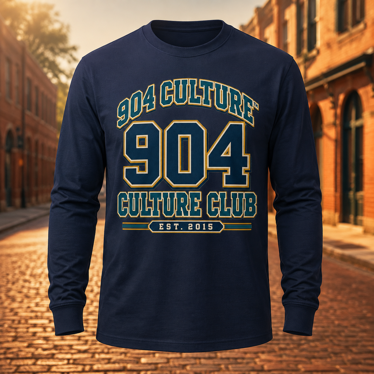 The 904 Culture Club Varsity Crest Long-Sleeve Tee
