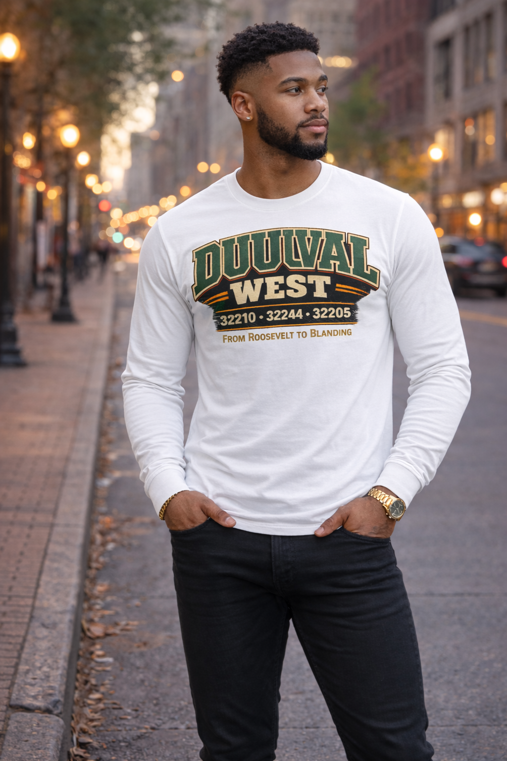 DUUVAL WEST Long Sleeve Tee – Jacksonville 904 Street Heritage
