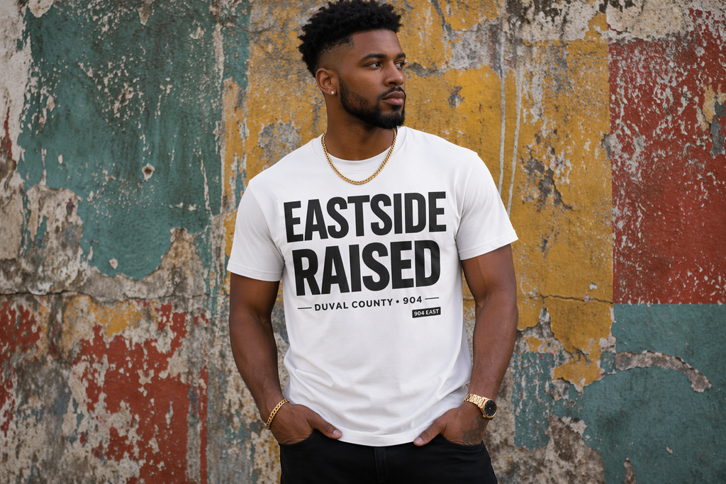 EASTSIDE RAISED Tee – Duval County 904 Pride