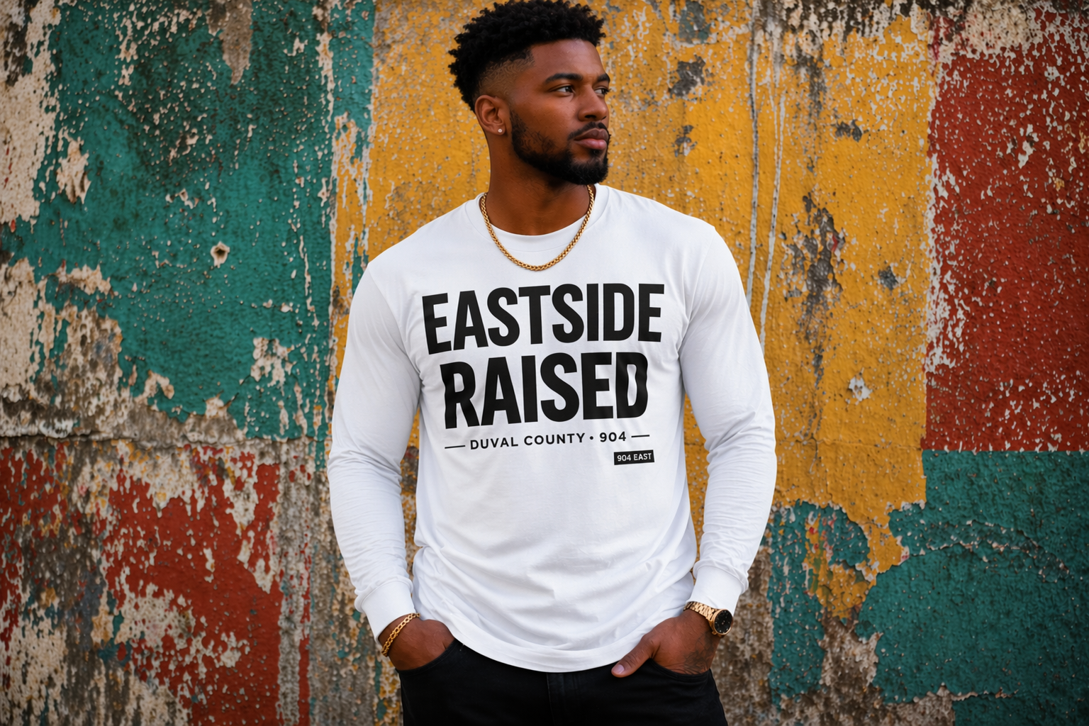 EASTSIDE RAISED Long Sleeve Tee – Duval County 904 Edition