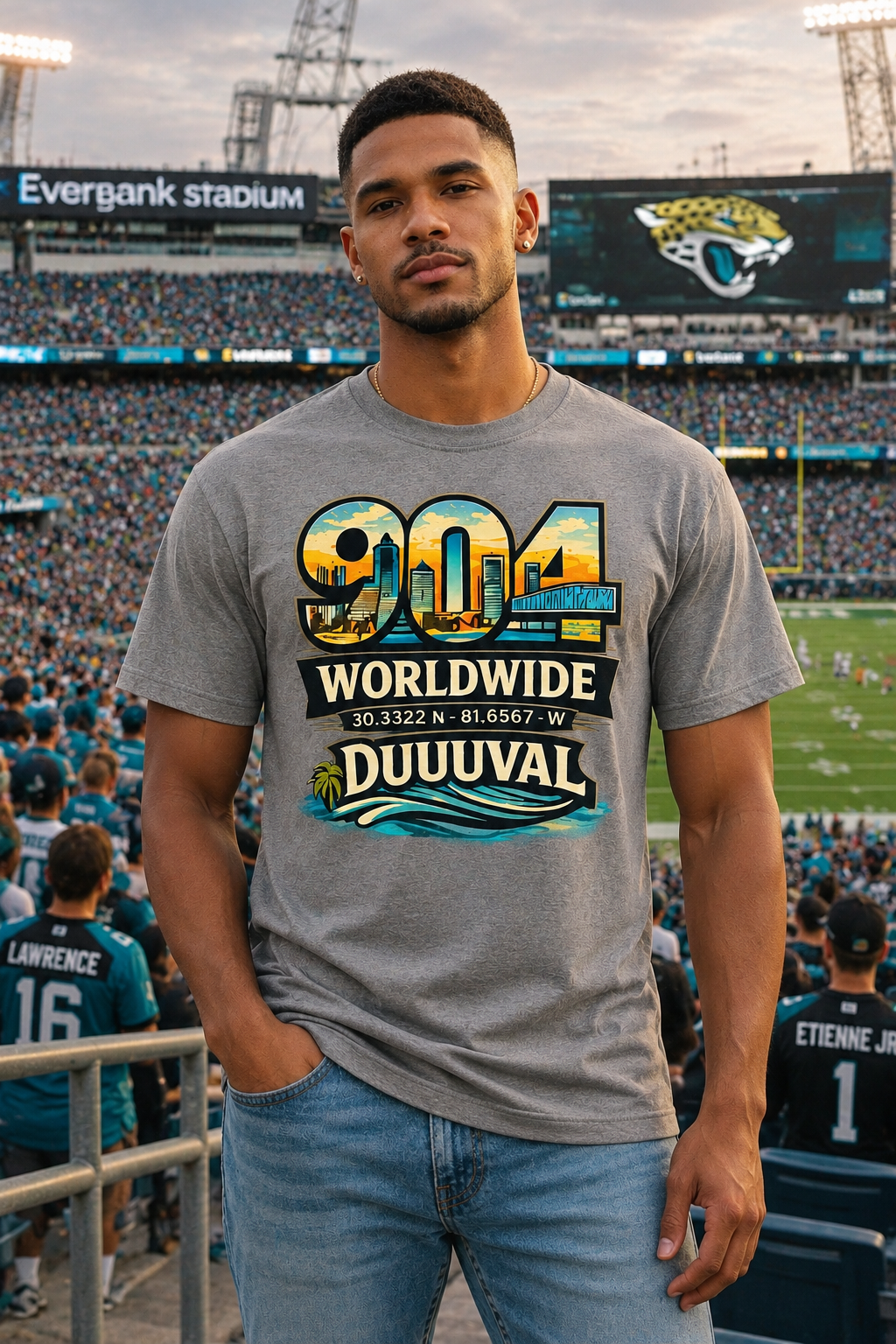 904 Worldwide DUUUVAL™ Jacksonville Skyline Graphic T-Shirt