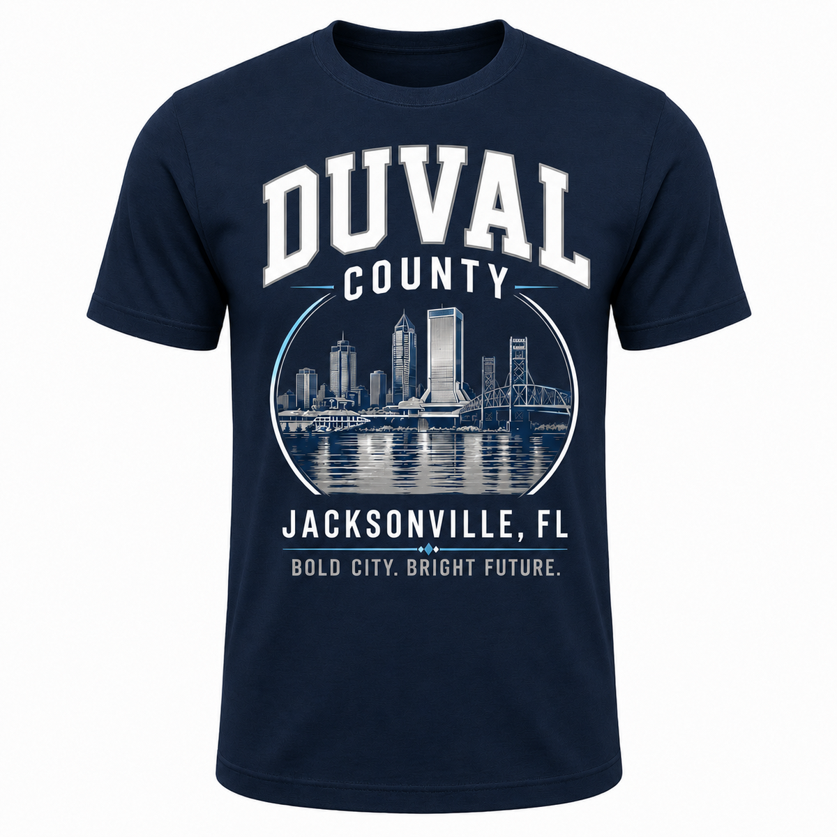 DUVAL County Jacksonville T-Shirt | 904 Culture Skyline Graphic Tee