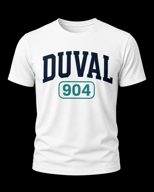 DUVAL 904 Premium Streetwear T-Shirt | Jacksonville Florida Local Pride Tee