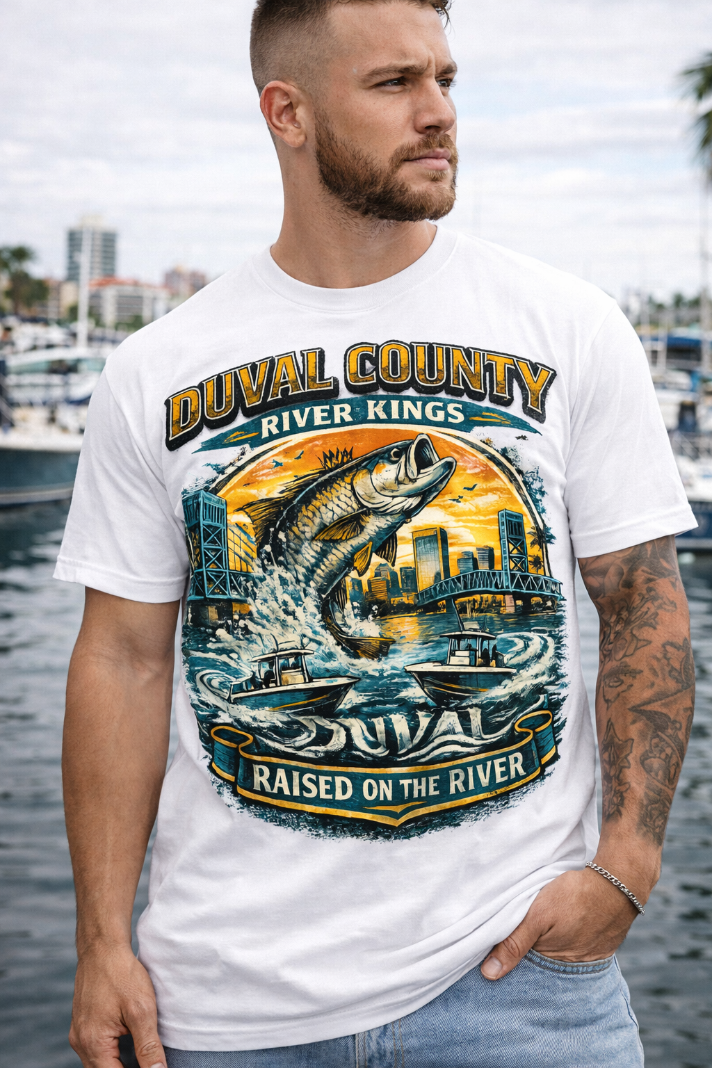 Duval County River Kings Short Sleeve T-Shirt – Built for the Water, Rooted in the 904