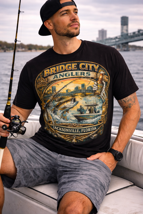 Bridge City Anglers Short Sleeve T-Shirt – Built for the Dockside Life of the 904