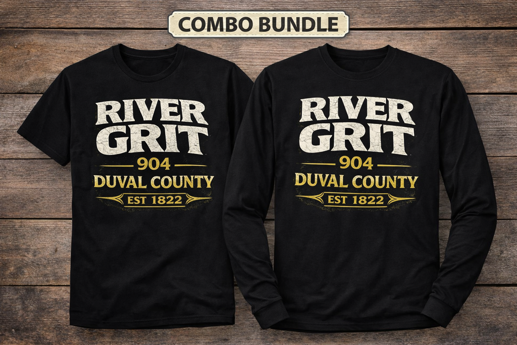 River Grit 904 Combo Tee (Short & Long Sleeve) – Duval County Pride