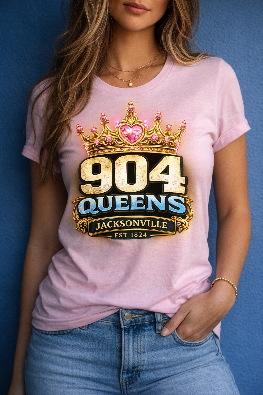 904 Queens Jacksonville Crown Tee – Luxury Streetwear Statement