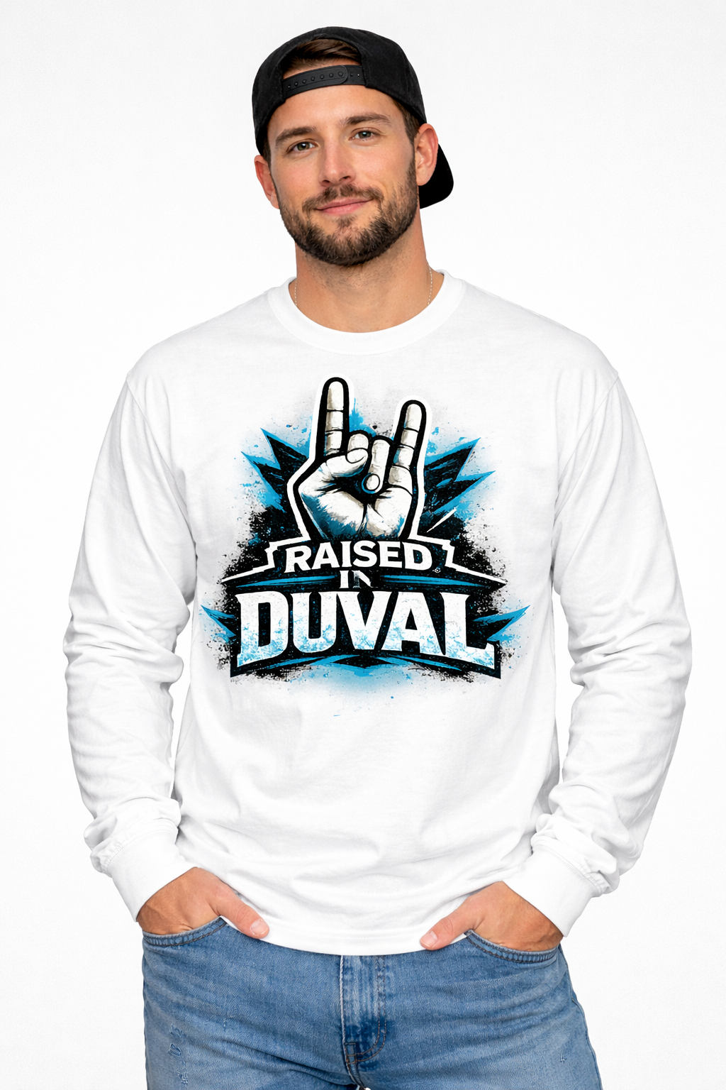 Raised In Duval Long Sleeve Shirt | Jacksonville Shirt | Duval County Apparel