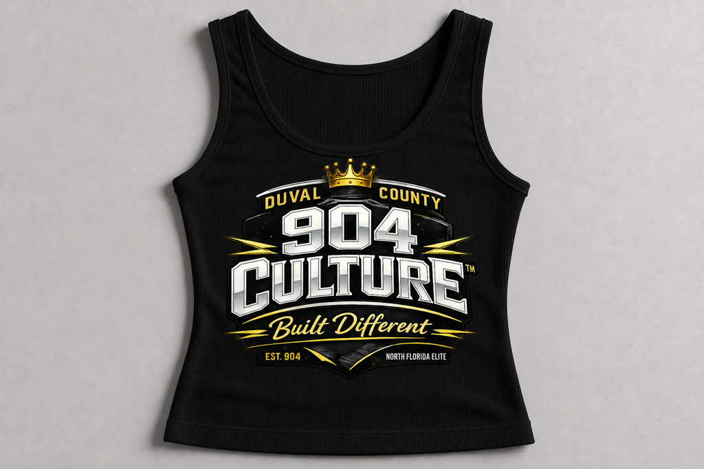 904 Culture™ Women’s Signature Ribbed Tank Top – Bold Streetwear Energy Meets Duval Pride