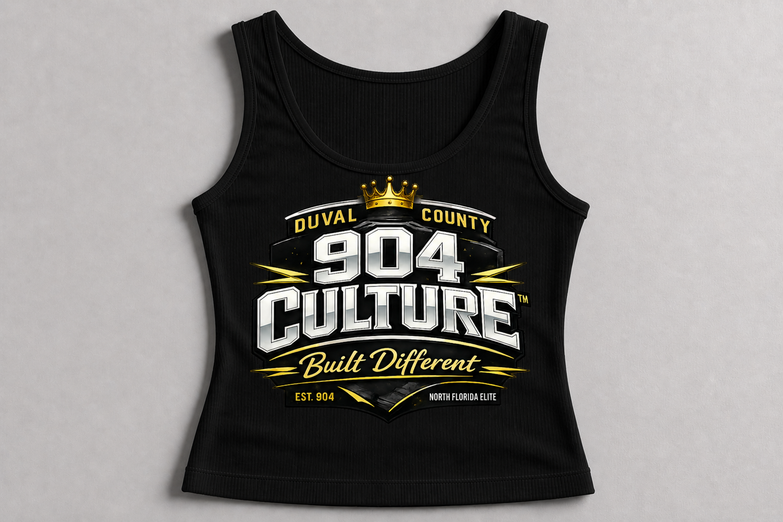 904 Culture™ Women’s Signature Ribbed Tank Top – Bold Streetwear Energy Meets Duval Pride