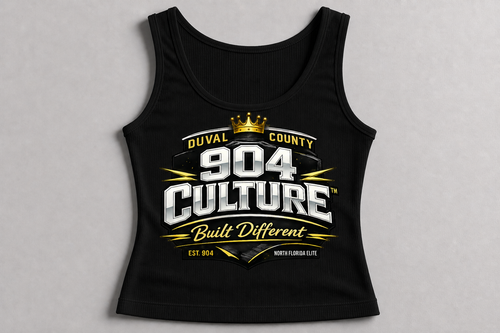 904 Culture™ Women’s Signature Ribbed Tank Top – Bold Streetwear Energy Meets Duval Pride