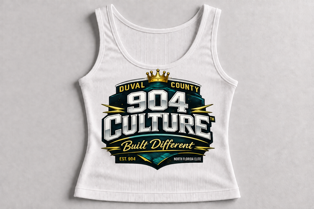 904 Culture™ Women’s Signature Ribbed Tank Top – Bold Streetwear Energy Meets Duval Pride