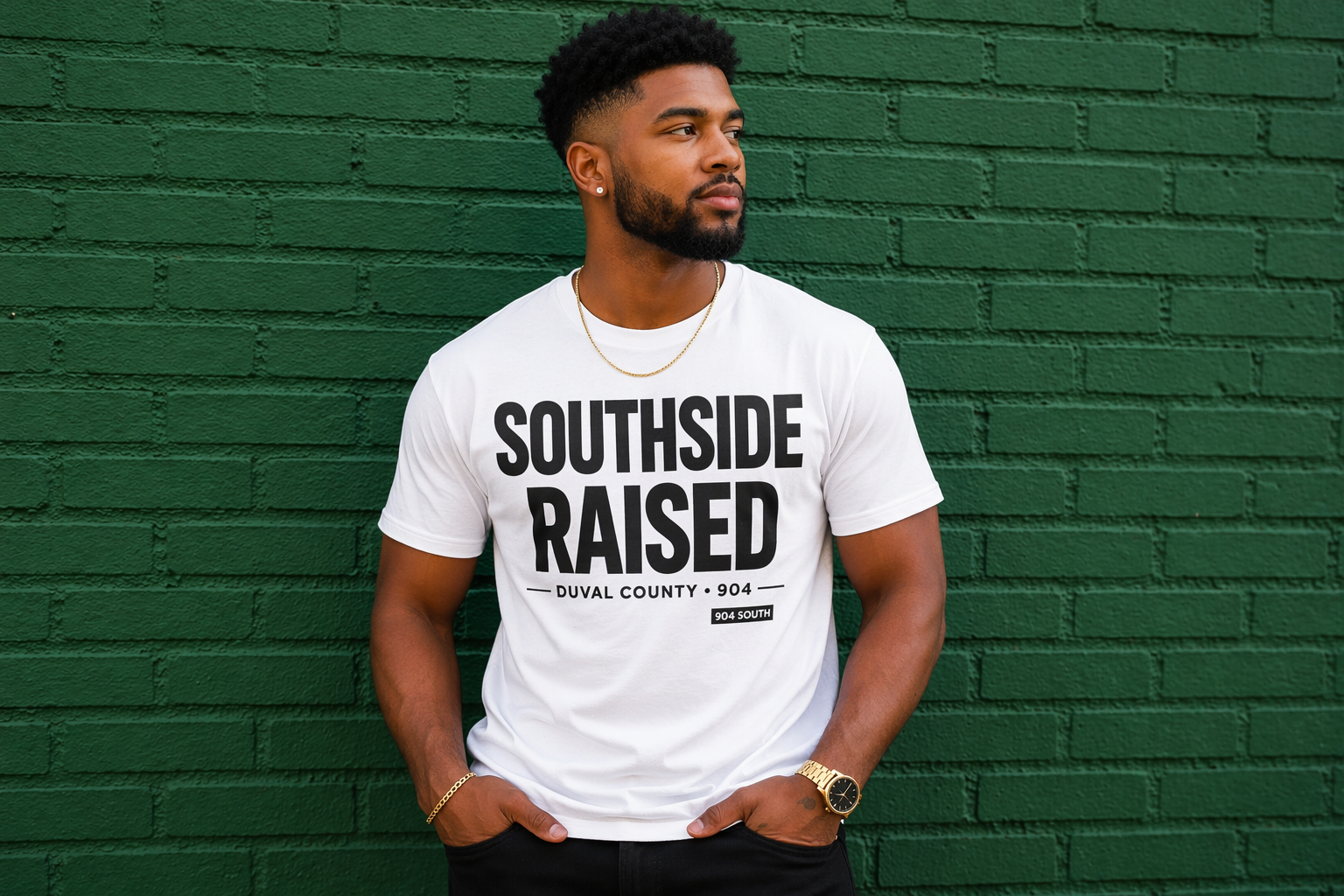 Southside Raised Short Sleeve Tee – Duval County 904 Edition
