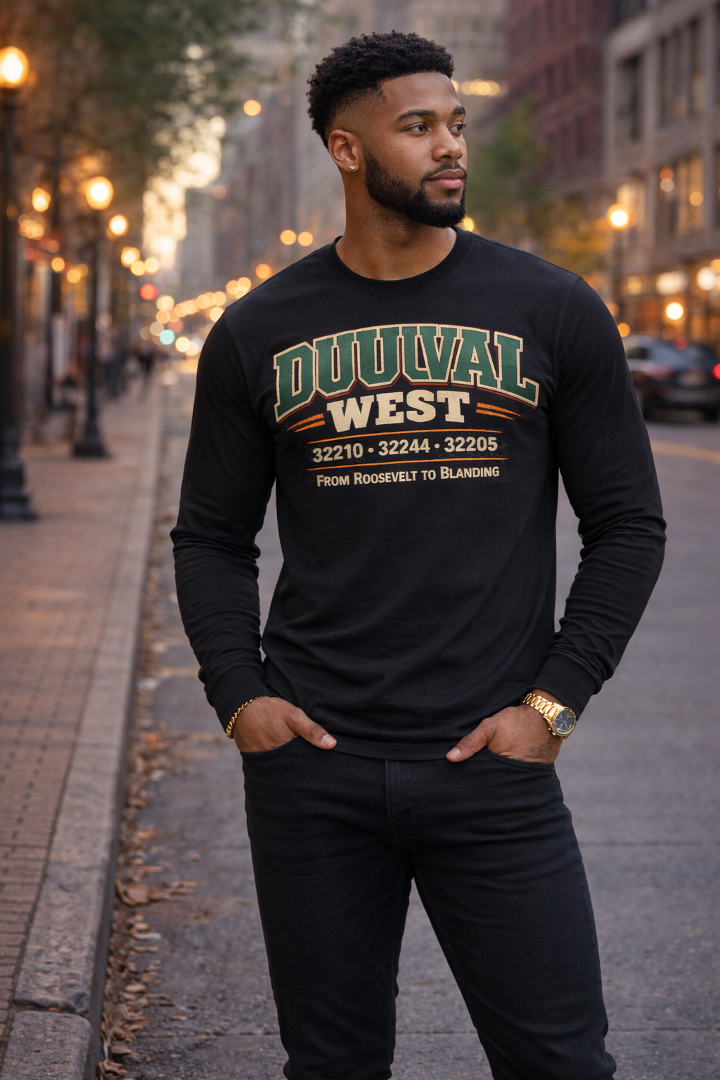 DUUVAL WEST Long Sleeve Tee – Jacksonville 904 Street Heritage