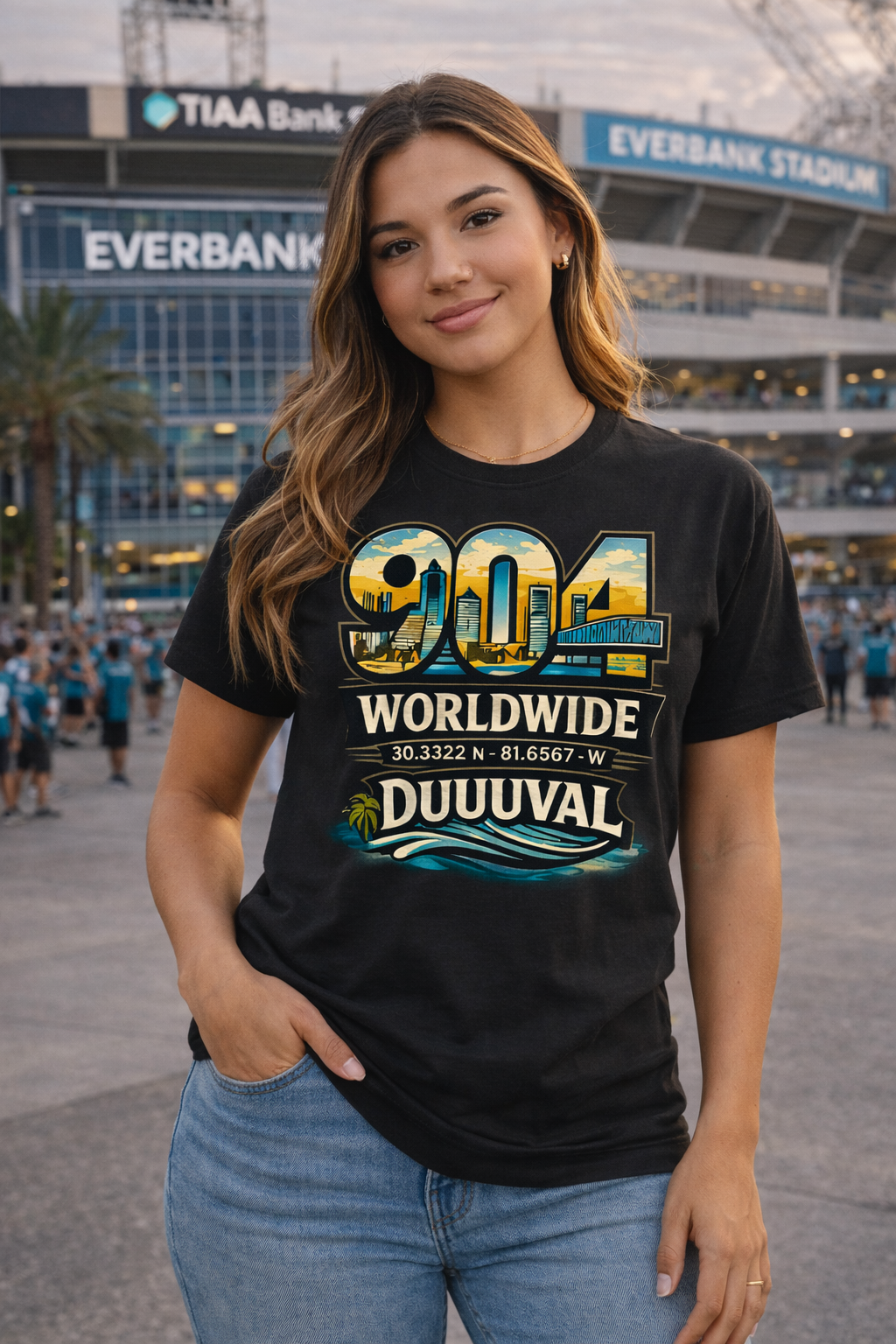 904 Worldwide DUUUVAL™ Jacksonville Skyline Graphic T-Shirt