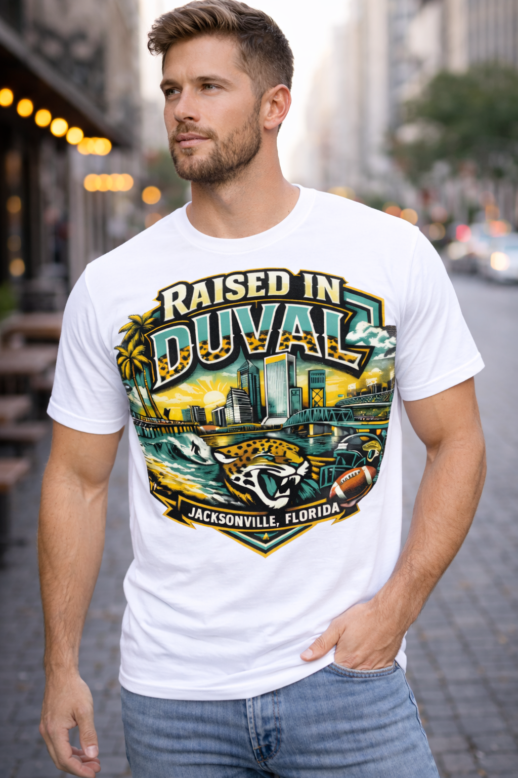 Raised In Duval Jacksonville Tee