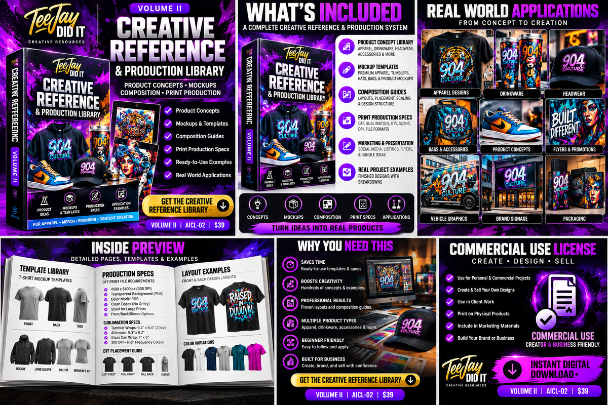 AI Creative Reference & Production Library — TeeJay DidIt™ AI Creative Library