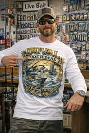 Duval Tide Riders Long Sleeve Shirt – Jacksonville Fishing & River Life Tee