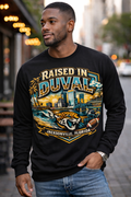 Raised In Duval Jacksonville Long Sleeve Shirt | Duval County Pride Apparel
