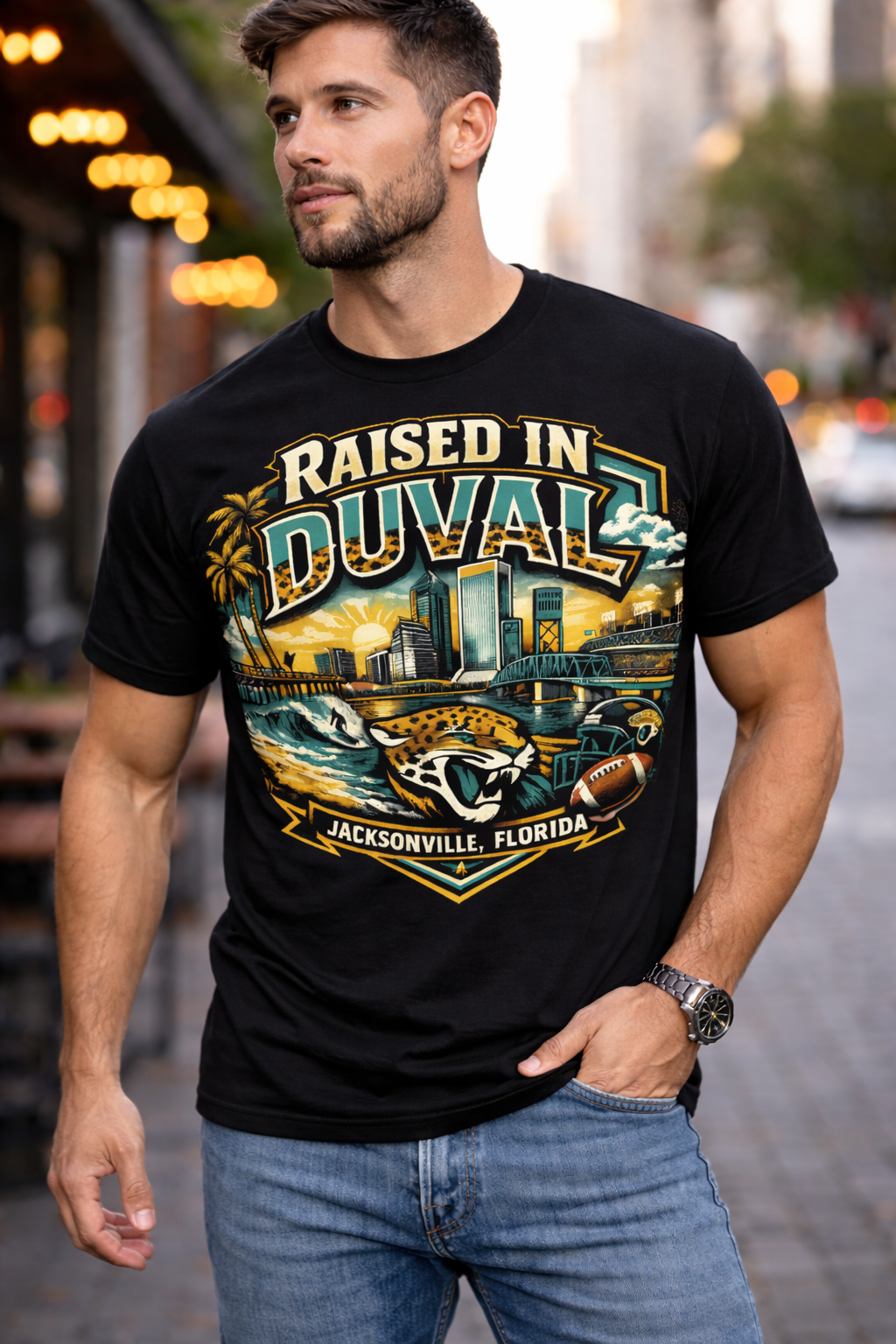 Raised In Duval Jacksonville Tee