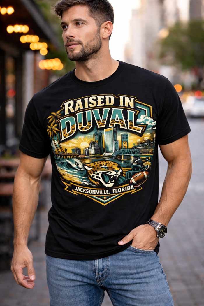 Raised In Duval Jacksonville Tee