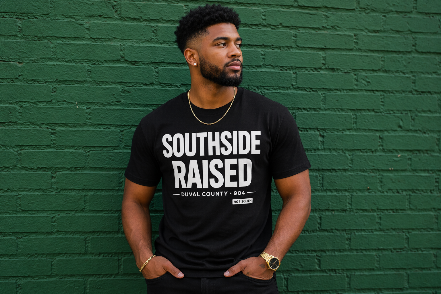 Southside Raised Short Sleeve Tee – Duval County 904 Edition