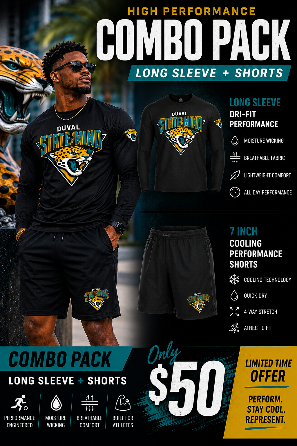 904 Culture™ Duval State of Mind Performance Combo Pack