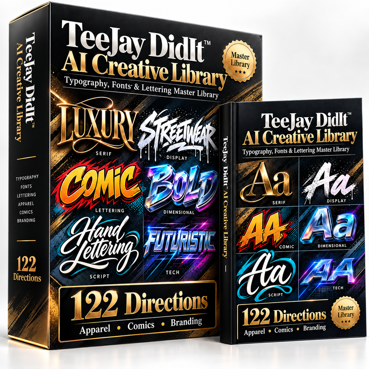 TeeJay DidIt AI Creative Library Typography Fonts and Lettering Master Library