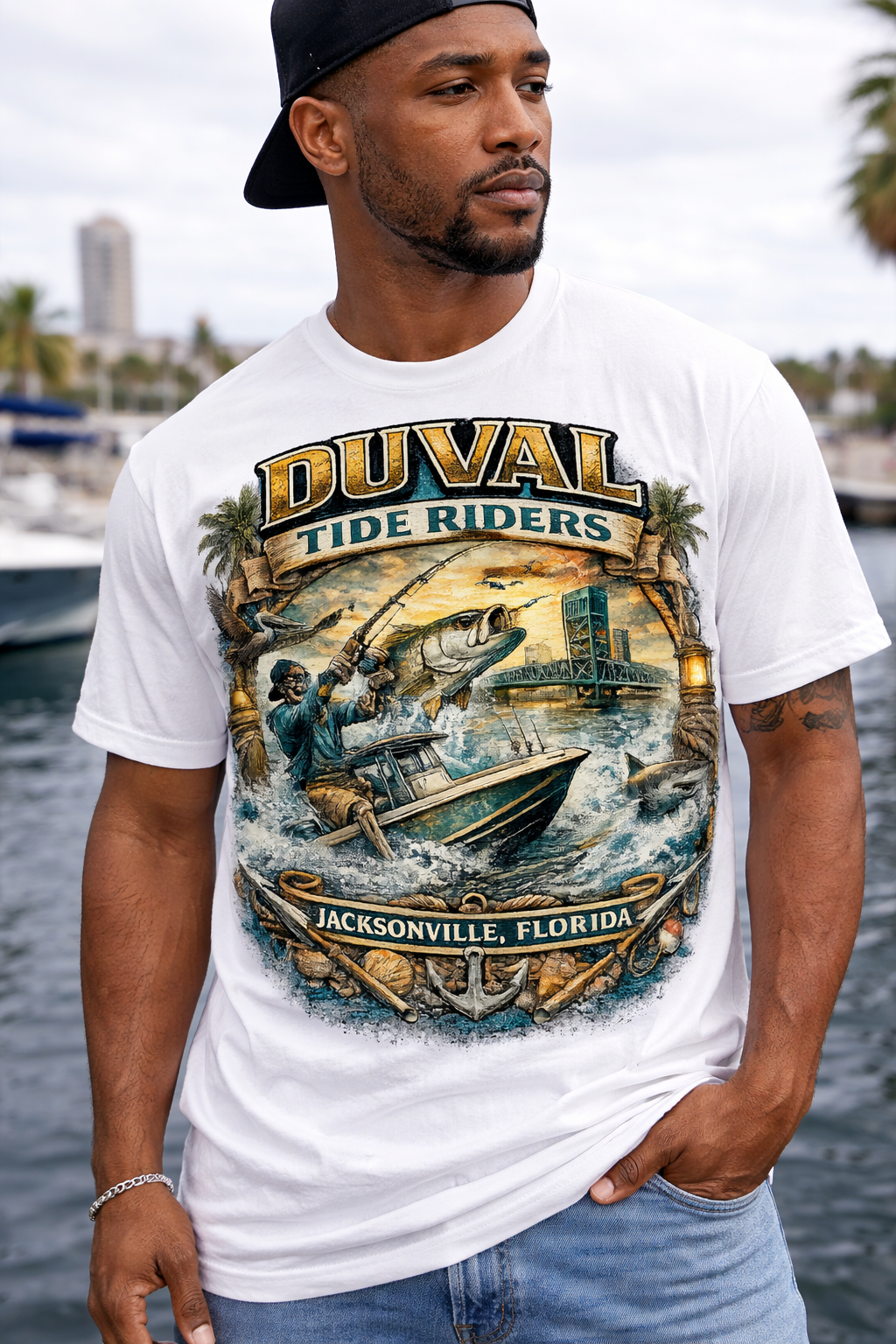 Duval Tide Riders T-Shirt – Built By The River Collection