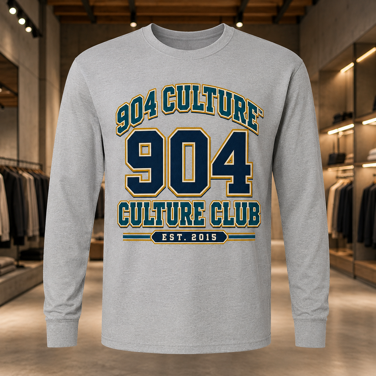 The 904 Culture Club Varsity Crest Long-Sleeve Tee