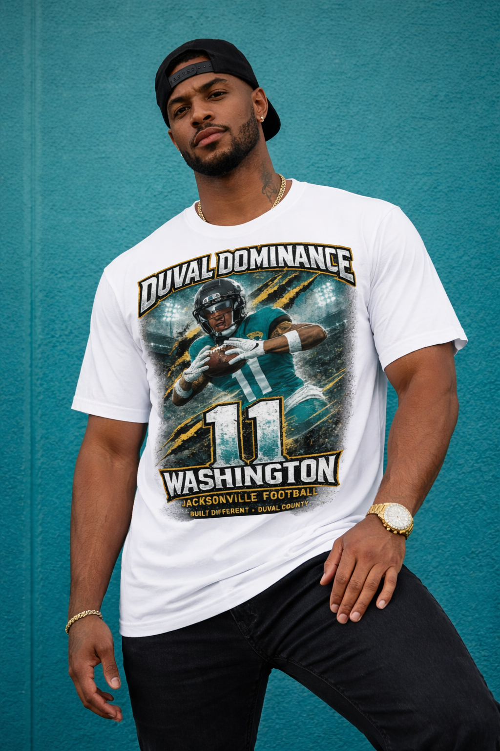 Duval Dominance Washington Short Sleeve Tee – White Edition