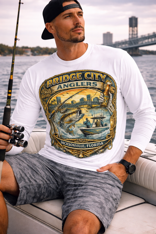 Bridge City Anglers Long Sleeve T-Shirt – Dockside Tradition, Built for the 904