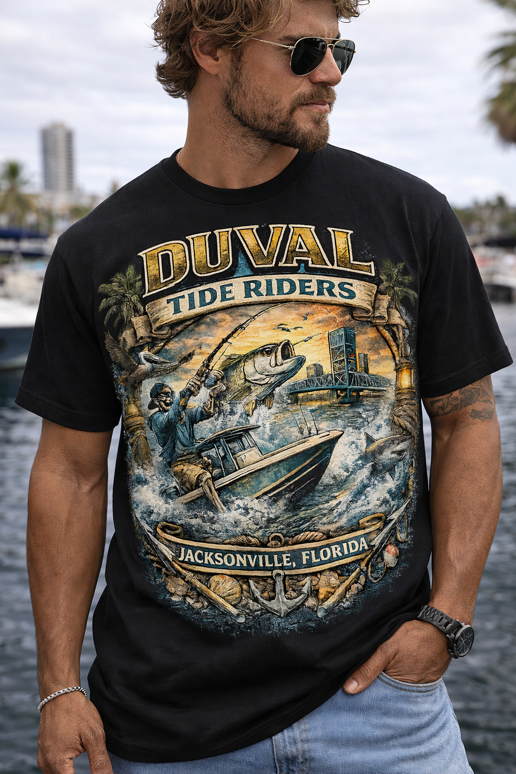 Duval Tide Riders T-Shirt – Built By The River Collection