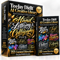 Hand Lettering & Calligraphy Pack — TeeJay DidIt™ AI Creative Library — TeeJayDidItAI.com
